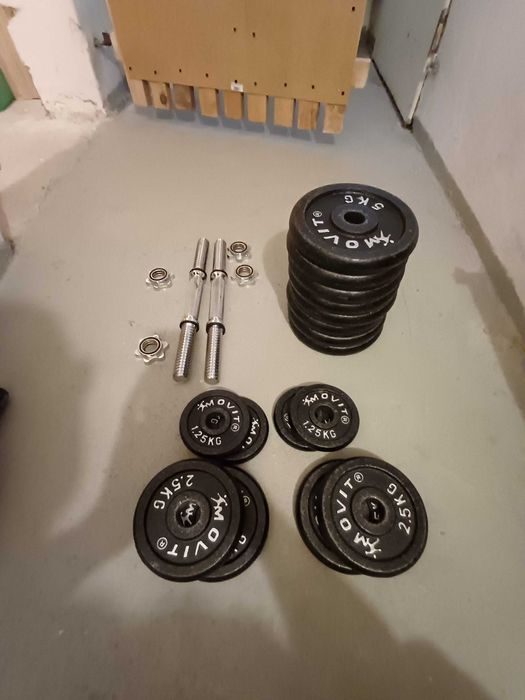 Hantle żeliwne 2x30kg, zestaw 60kg