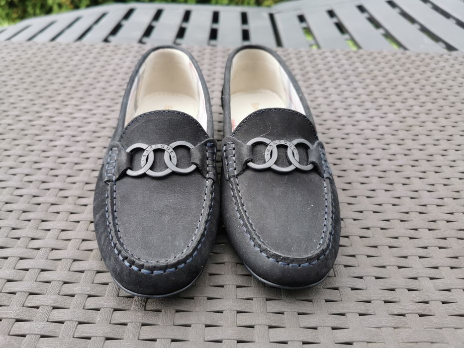 Barbour moccasin mokasyny skórzane damskie 38 Nowe