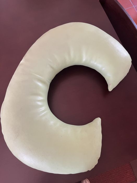 Colchao de berco organico marca pre-natal incl 2 resguardos, almofada