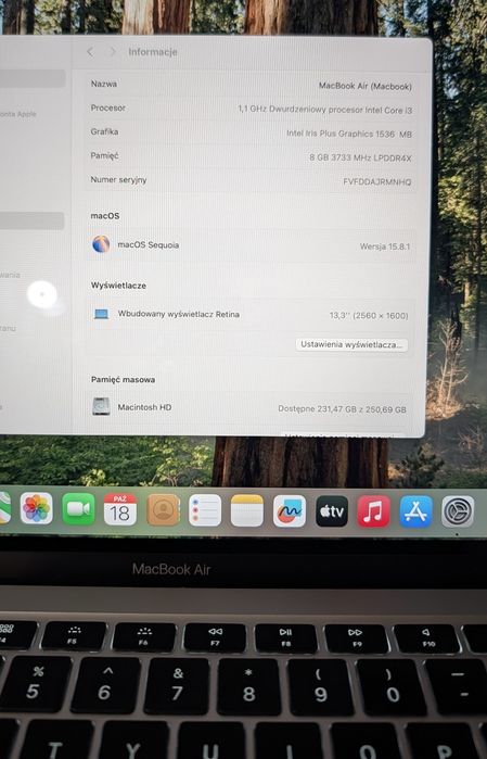 MacBook Air 13 8GB Ram