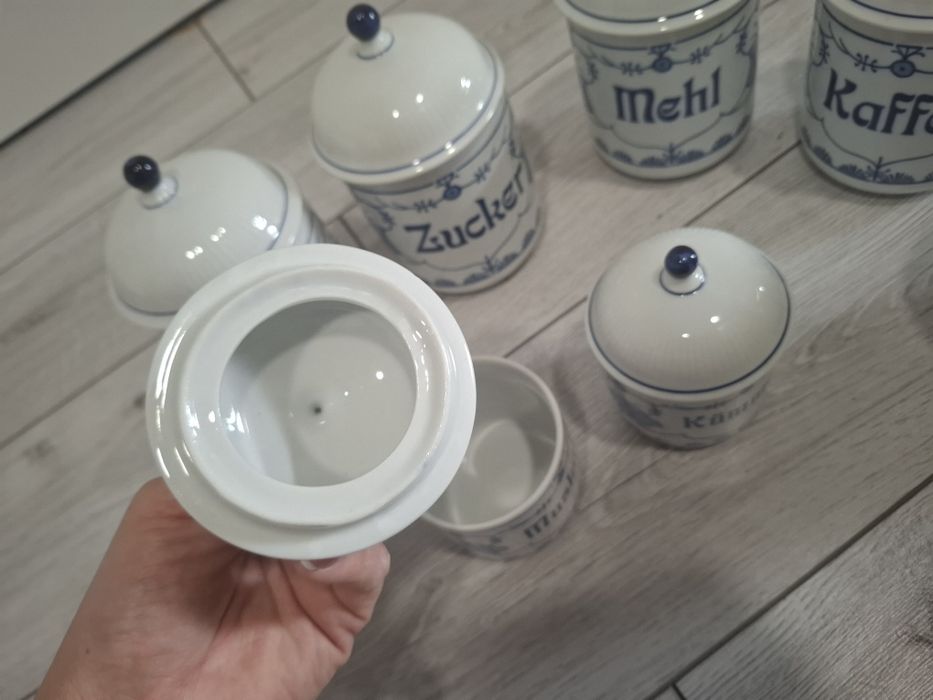 Pojemniki,  porcelany kahla