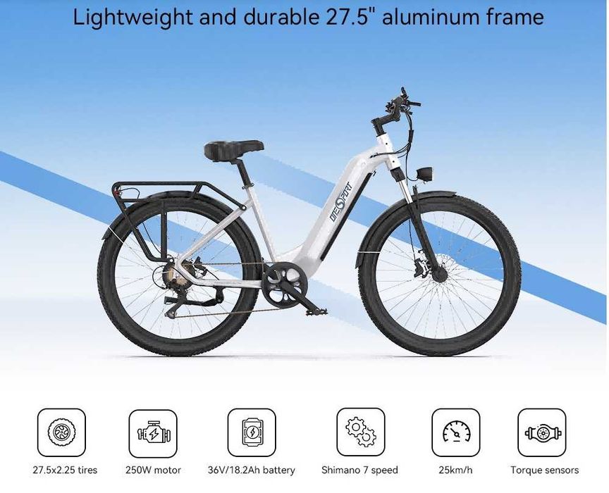 ONESPORT OT05 700C Rower elektryczny BAFANG 250W 36V10.4AH PL