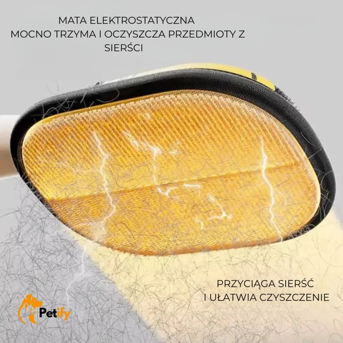 Rękawica DO USUWANIA SIERŚCI psa, kota