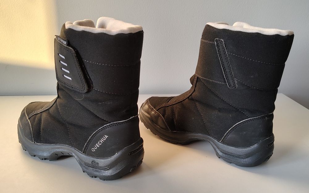 Buty Zimowe Sniegowce Quechua r. 34 | Stan BDB, Ciepłe Wodoodporne