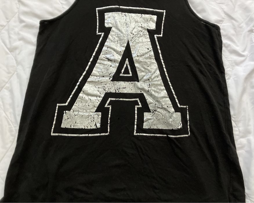 Casualowy, stylowy, rockowy, czarny tank top XS, Reserved, len/wiskoza