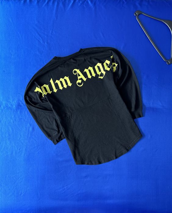 футболка Palm Angels лонгслів большой логотип спорт термобелье літо