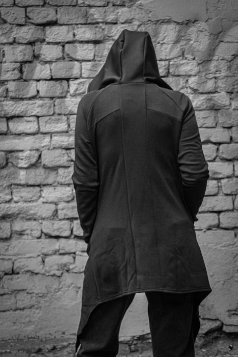 Мантия кардиган, на змейке маски, накидка