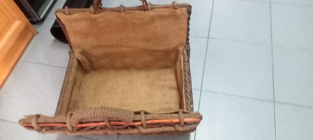 Cesta de lenha para lareira/salamandra