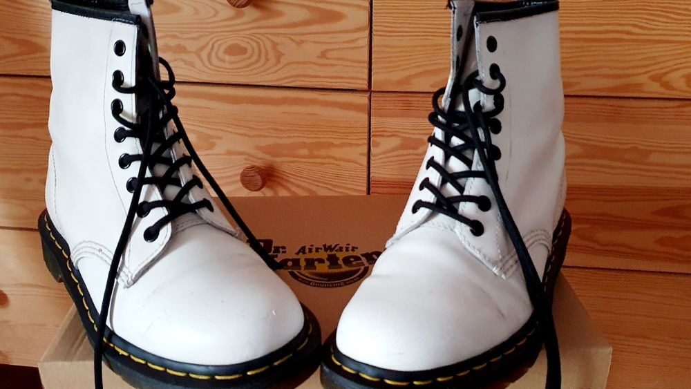 Dr Martens, glany, białe, 39