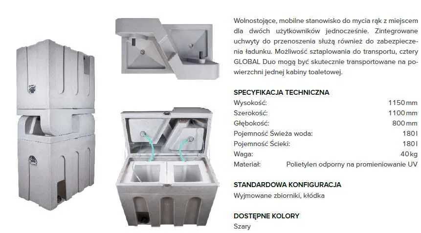Toalety Przenośne + 23% VAT