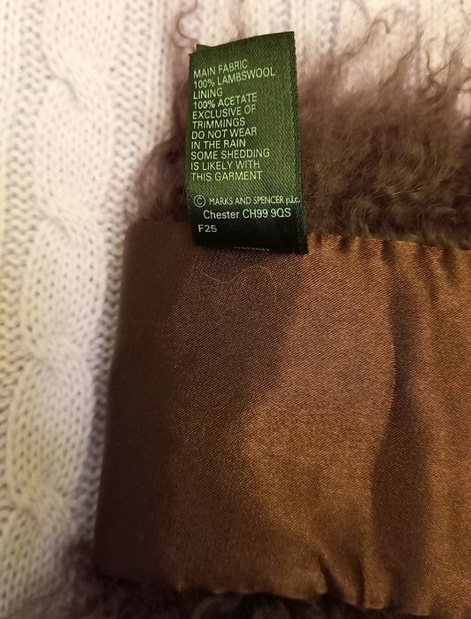 Воротник накладной шарф ламы фиолетоаый