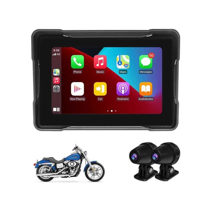 (NOVO) Moto Carplay e Android Auto c/câmara