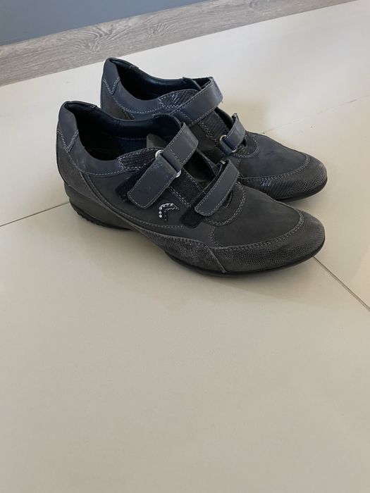 Geox respira wygodne skórzane buty