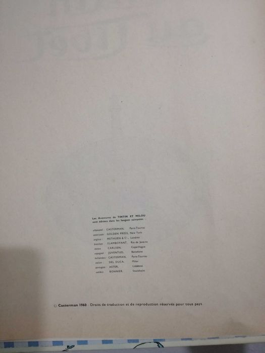 Tintin - 1° Edição Belga (1960) - Livro "Au Tibet".