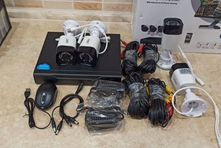Комплект система видеонаблюдения DVR KIT 0001 Регистратор 4, 8 камеры