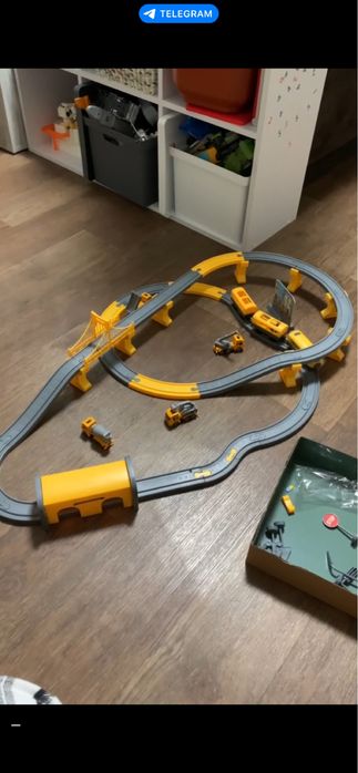 Електрична залізниця OTAMANKO Мандрівний експрес жовта 92 деталі