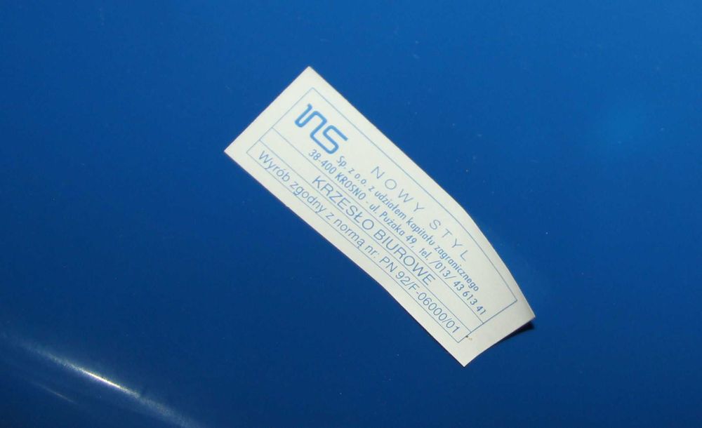 2 KRZESŁA Metalowe Plastikowe CORTINA NIEBIESKIE - Nowe !