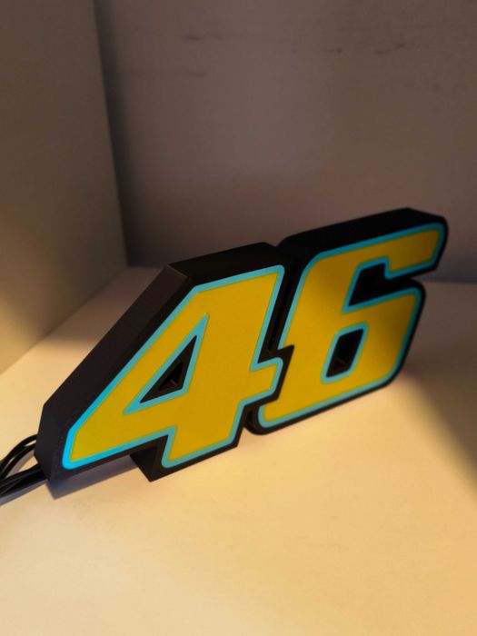 Luminária Valentino Rossi Il Dottore moto gp
