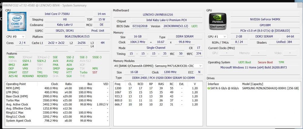 PC Portátil Lenovo Yoga i7 TouchScreen