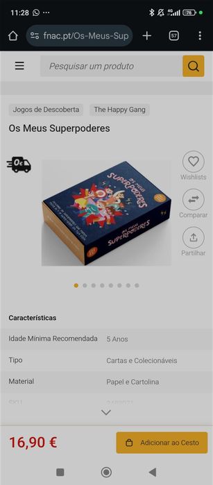 Jogo "os meus super poderes"