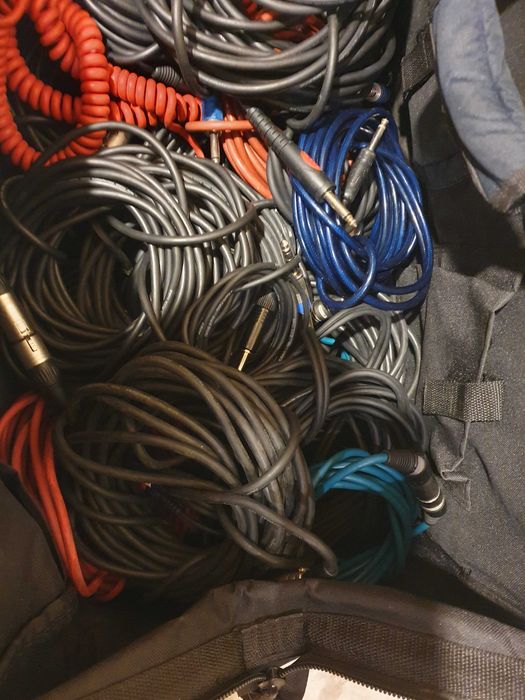 Kable, przewody audio XLR, JACK - pozostałość po zespole