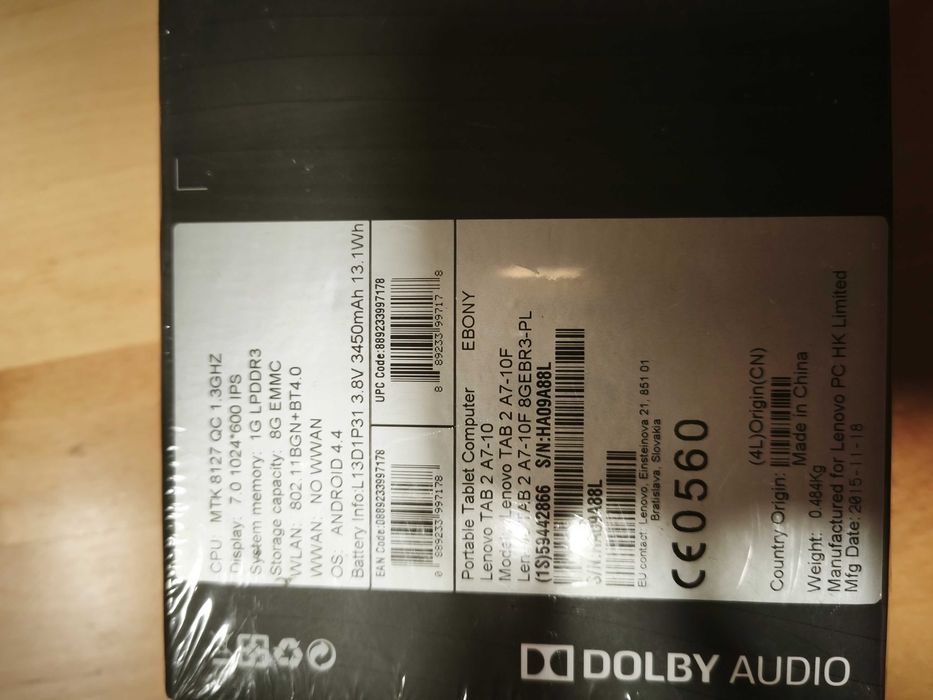 Tablet Lenovo Tab 2