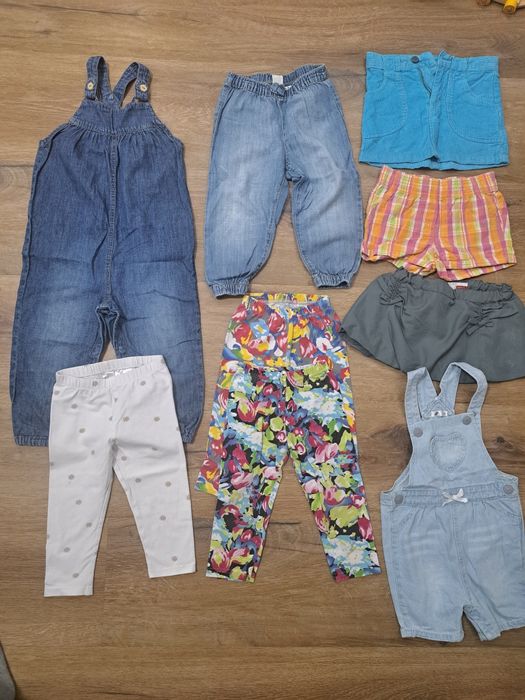 Paka ubrań dla dziewczynki rozmiar 86