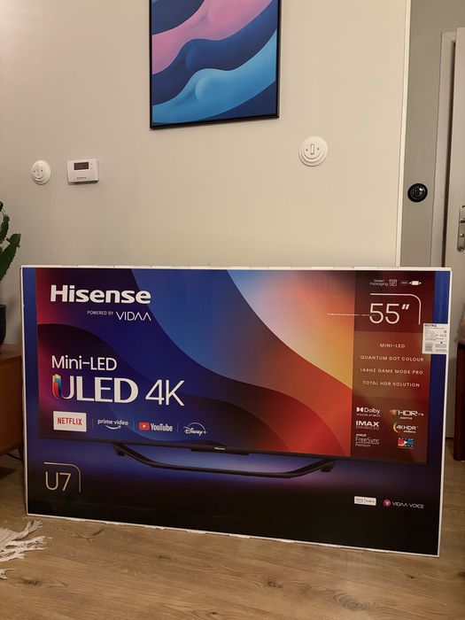 Nowy telewizor Hisense 55" Mini-LED 144Hz (55U7KQ)