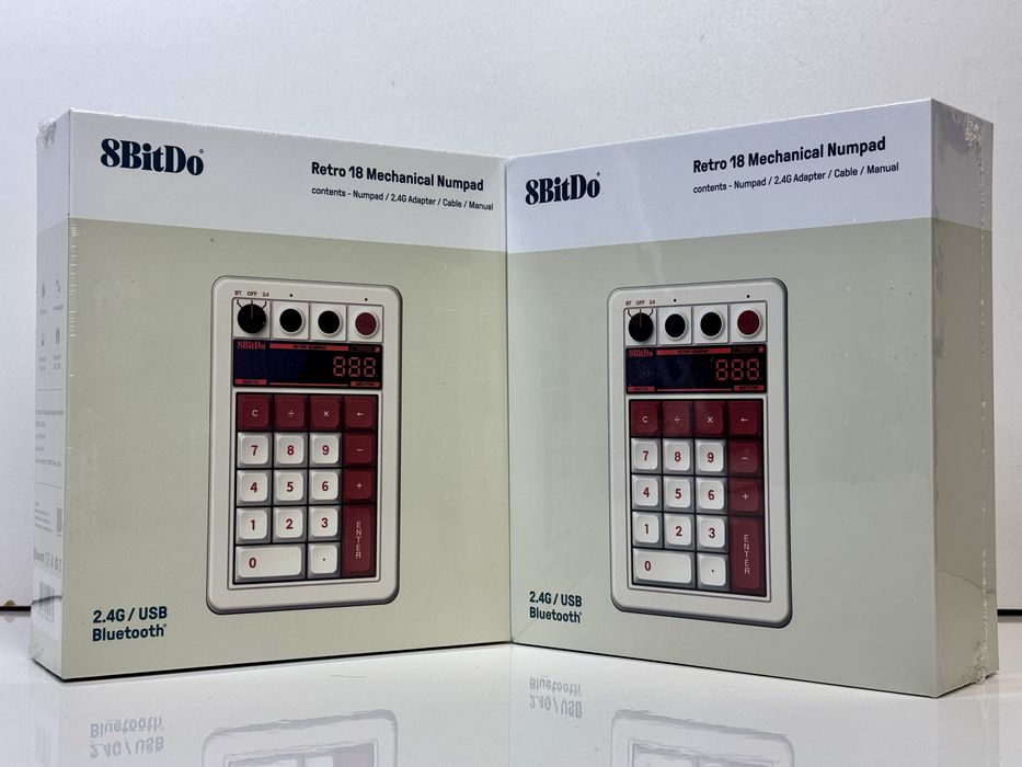 Нова Bluetooth 5.0 Цифрова клавіатура 8BitDo Retro 18 Fami Edition