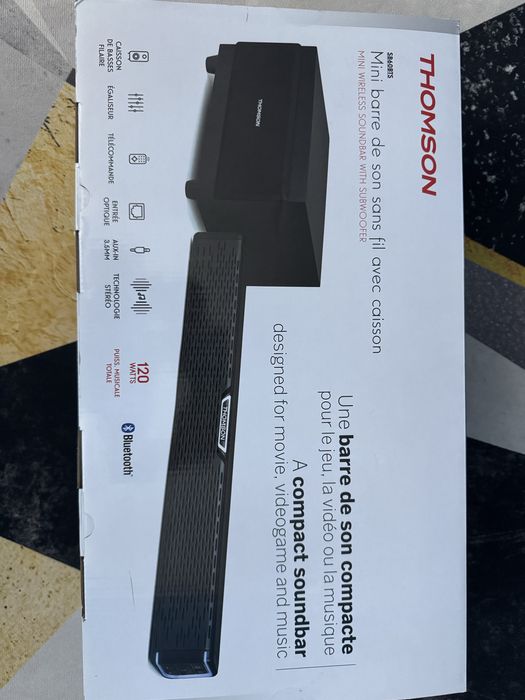 Soundbar THOMSON z subwooferem – Bluetooth / HDMI / pilot / mocny dźwięk SB60BTS