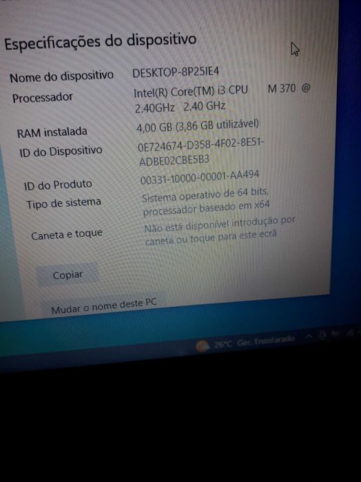 Portatil Toshiba satellite l650