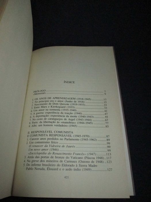 Livro Viagem Solitária no meu século Roger Garaudy