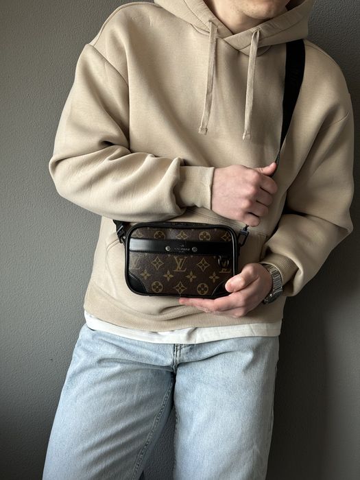 Чоловіча сумка Louis Vuitton мужская сумка барсетка мессенджер через плечо бананка клатч