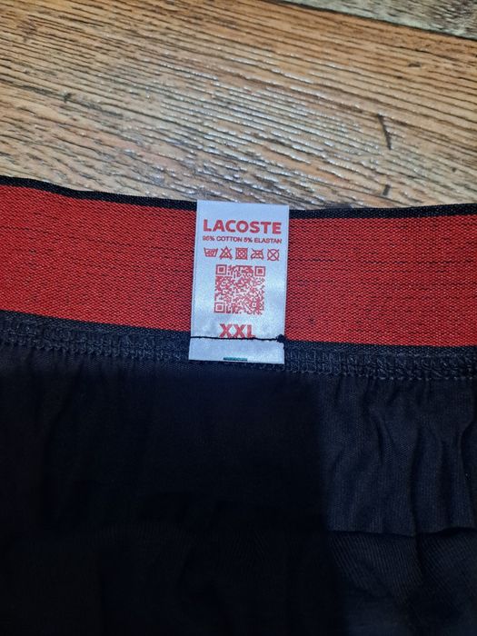 Bokserki męskie Lacoste 3szt pudełko prezent bawełna xl 2xl nowe