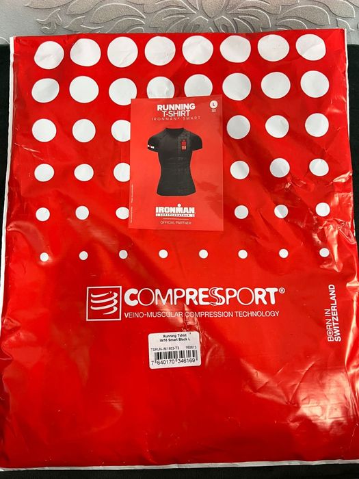 Koszulka triathlonowa compressport L ironman iron man kompresyjna