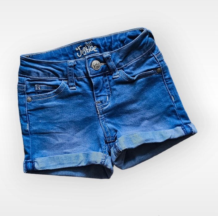 Szorty  jeansowe Justice usa girs 7lat viral cotton