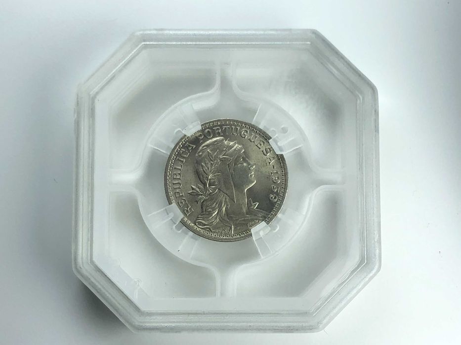 MOEDA CERTIFICADA GENI MS65 - 50 Centavos 1959 Alpaca