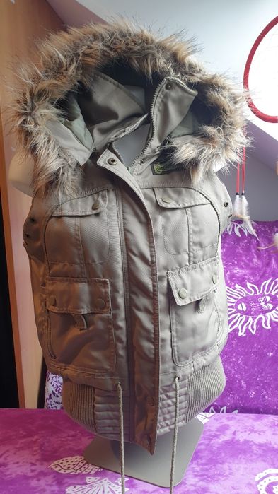 Vero Moda M bezrekawnik damski kamizelka oliwkowa