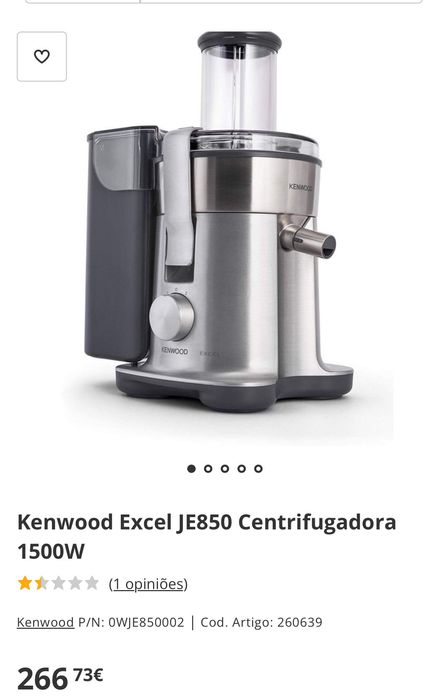 Kenwood Excel JE850 Centrifugadora 1500W