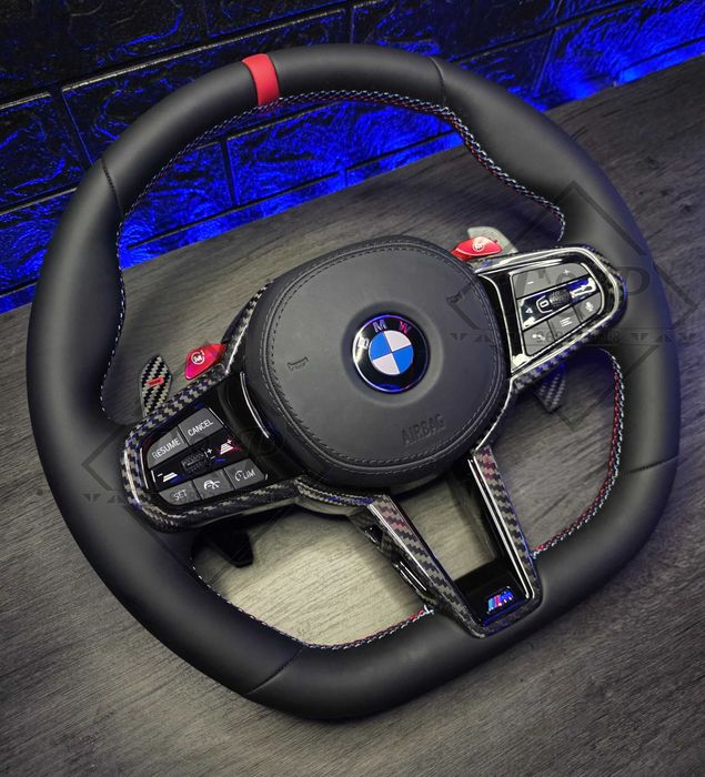 Volante M Perfomance Carbono Real BMW - Com Airbag