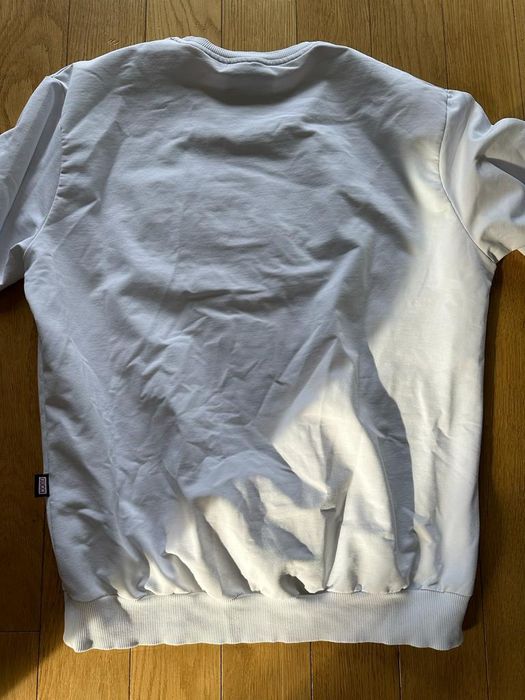 Biała męska bluza z napisami L