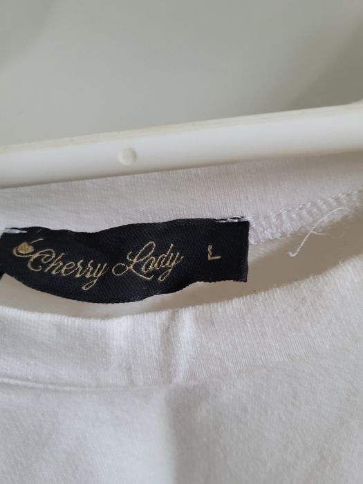 Dres kremowy ze złotym L/XL