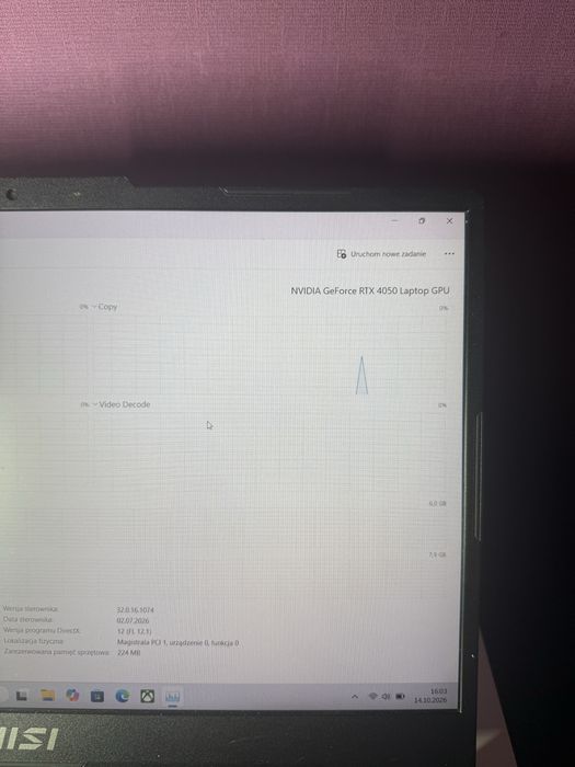Msi Laptop cyborg 15 a12v
