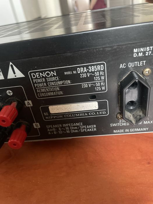 Amplituner Denon DRA-385RD
