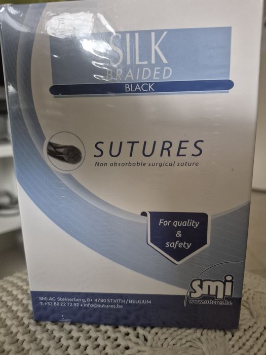 Нитка (шовк) хірургична стерільна нерозсмоктувана