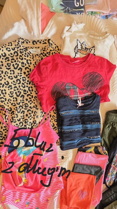 Mega paka ubrań r.134 i 140 dla dziewczynki