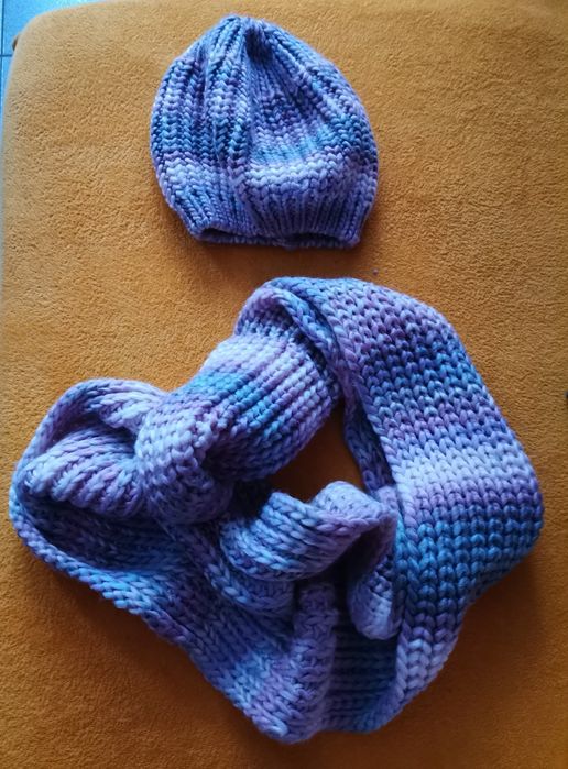 Czapka i komin - komplet damski