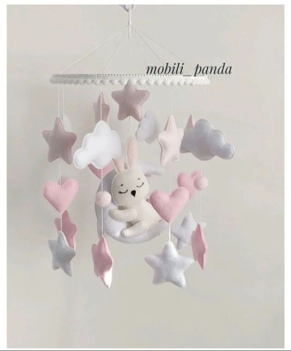 Мобіль у дитяче ліжечко. Мобиль в детскую кроватку.