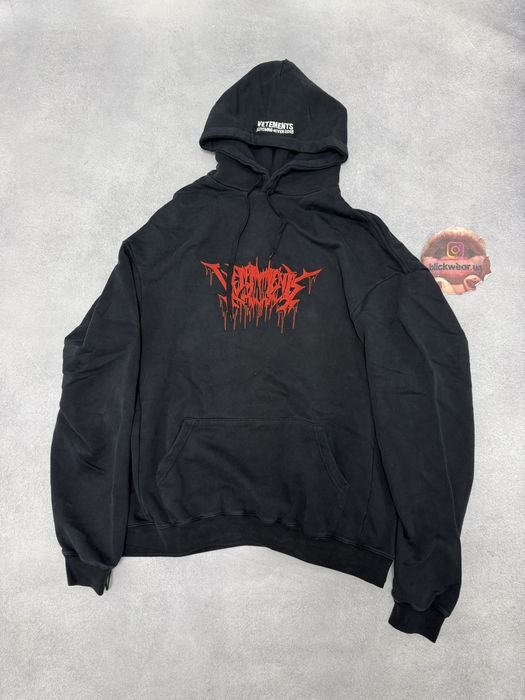 Худи Vetements Metal Hard logo worldtour 2033