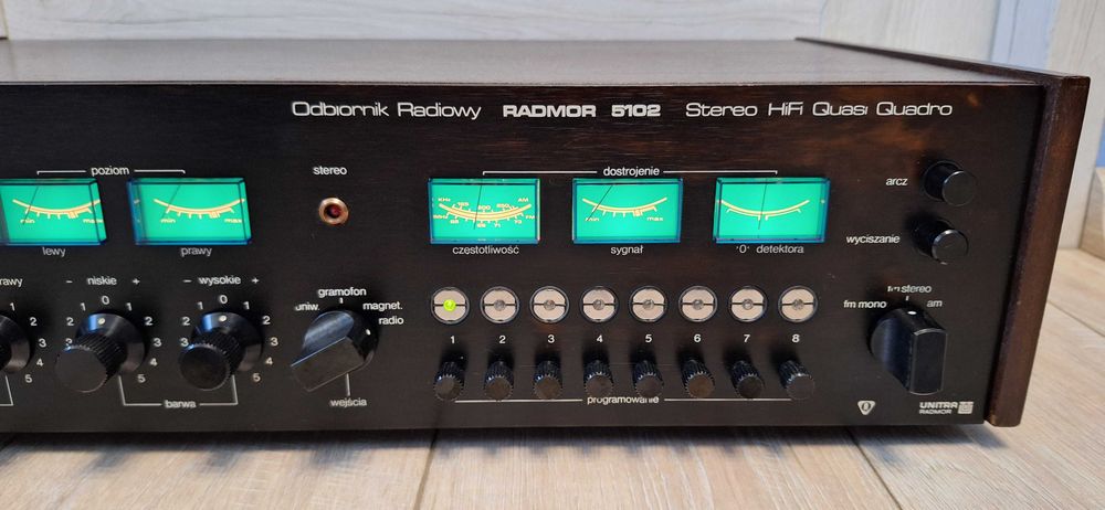 Amplituner Unitra Radmor 5102 Czarny ! 80 Rok ! IDEALNY PO SERWISIE !